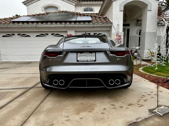 New (to me!) 2021 F-Type R! Has 18,000 miles on it. I live in Chandler in Arizona and collected it from a Jag dealer in LA last week and drove it home. Had a great six hours driving it home and getting to know it.

Love it! It was this or an M5 Competition and while I think overall the M5 is a better car this just made me feel a bit more special and it looks a million times better than the M5 (and to be fair the M5 is a ‘Q’ car so that’s intentional).