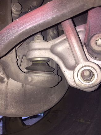 LHS upper control arm ball and socket joint