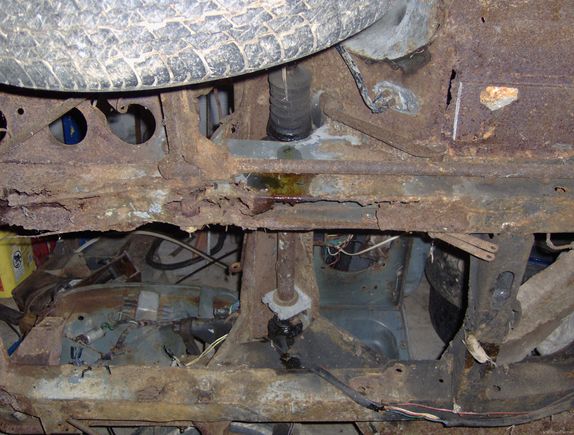 rust in chassis leg