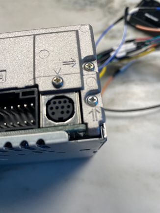 This is the plug on the back of the new stereo unit.