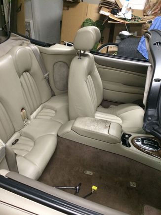 Drivers seat installed after leather cover replacement