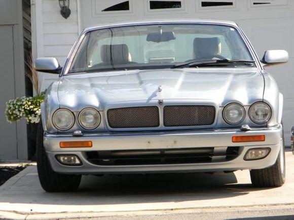 at home, finally. 1995 XJR with Ice Blue exterior, and grey (Nimbus) Leather interior.