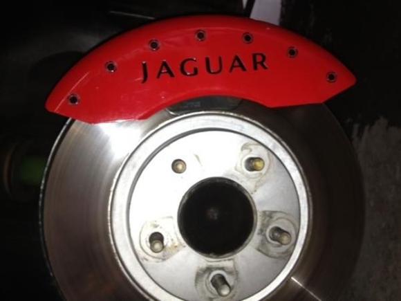 image close up of caliper covers.