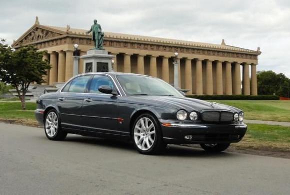2004 Jaguar XJR (X350), Slate Gray Mica Metallic over Dove, X358 Polaris Wheels