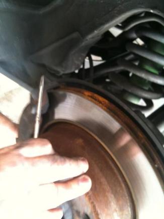 Removing Caliper to free rotor