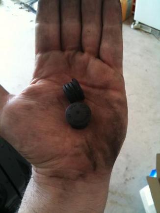 Brake caliper bolts plastic caps