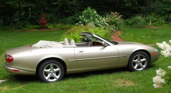 my 2000 XK8 in my front yard