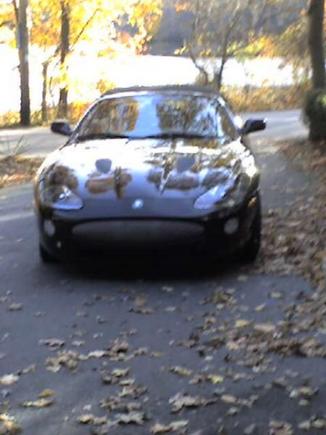 2005 Jaguar XKR Conv, 4.2 (V8) 403hp, black (front view)
