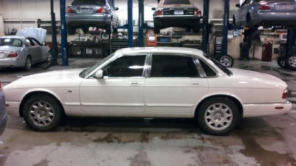 Just after the windows got tinted, still in the shop.