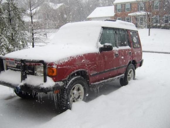 Got to love snow... Jag didn't leave the garage for 2 weeks.
