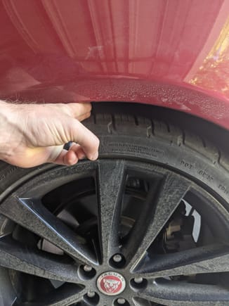 Rear wheel gap