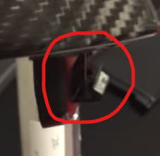 Rear side tab, I bet this was bent away, during removal!