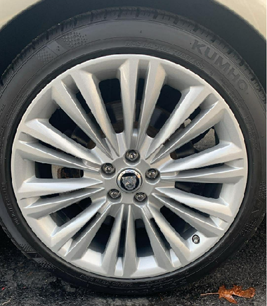 Refinished wheel (one of 4) by ARG Wheels in Seekonk MA.  Highly recommended. no financial interest, etc.  Just pleased with how they turned out!