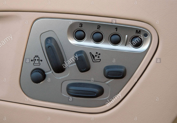 16-Way Seat Adjustment Controls (Luxury Package)  If you have this, your dash, door, panels, etc. are leather.  