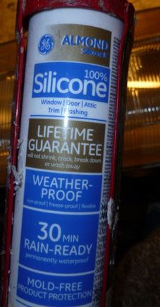 Used this silicone for the seal, could have gone for different stuff, but this was on hand and looked like it would be good enough.