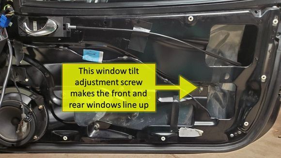 Loosen adjustment nut, line up the windows, tighten the nut and reassemble.