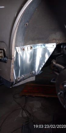 my sheet aluminum replacements inner fender panel