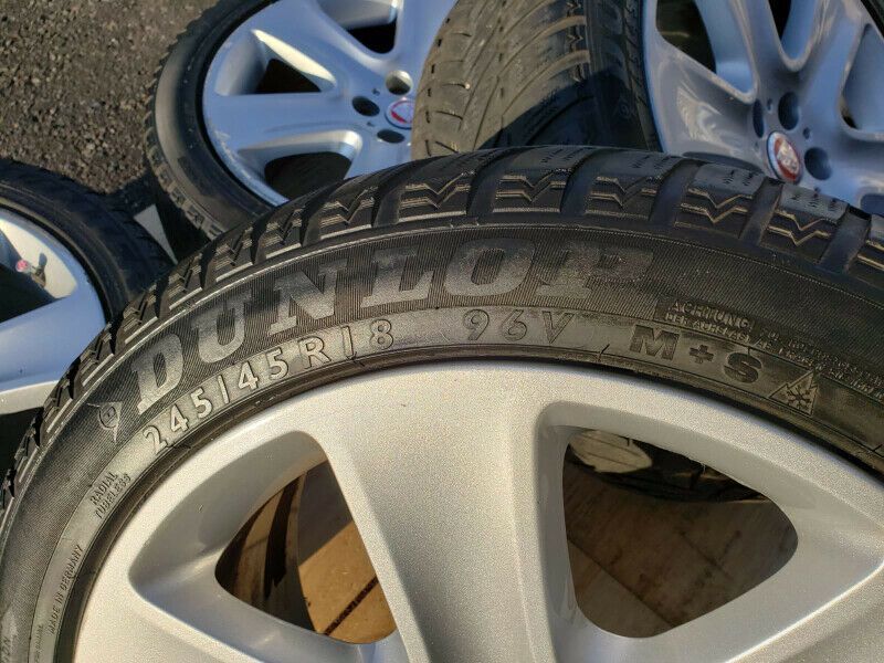 Wheels and Tires/Axles - OEM Jaguar "Cygnus" 18 Inch Rims - W/ Tires & TPMS Sensors - Used - All Years Jaguar All Models - Toronto, ON L7A0T7, Canada