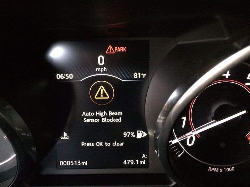 Auto High Beam Sensor Blocked Range Rover The Best Picture Of Beam
