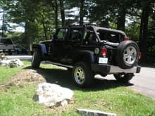 My Jeep JK on a small rock