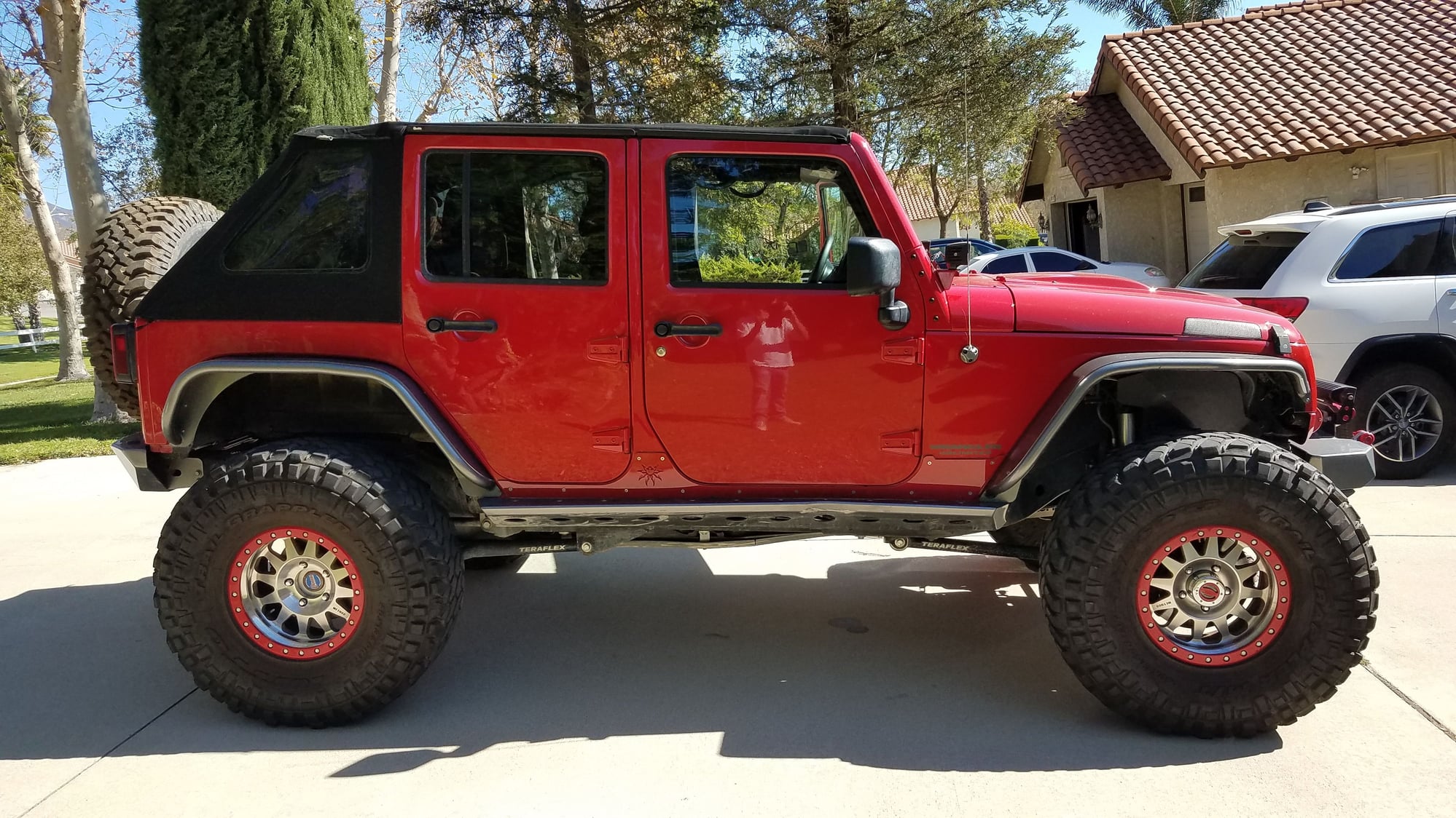 2012 Jeep Wrangler - Jeep Wrangler JKU with Currie RJ 60's, Leather , Long arm etc. - Used - VIN 1C4BJWDG3CL238654 - 52,500 Miles - 6 cyl - 4WD - Automatic - Red - Rancho Cucamonga, CA 91737, United States
