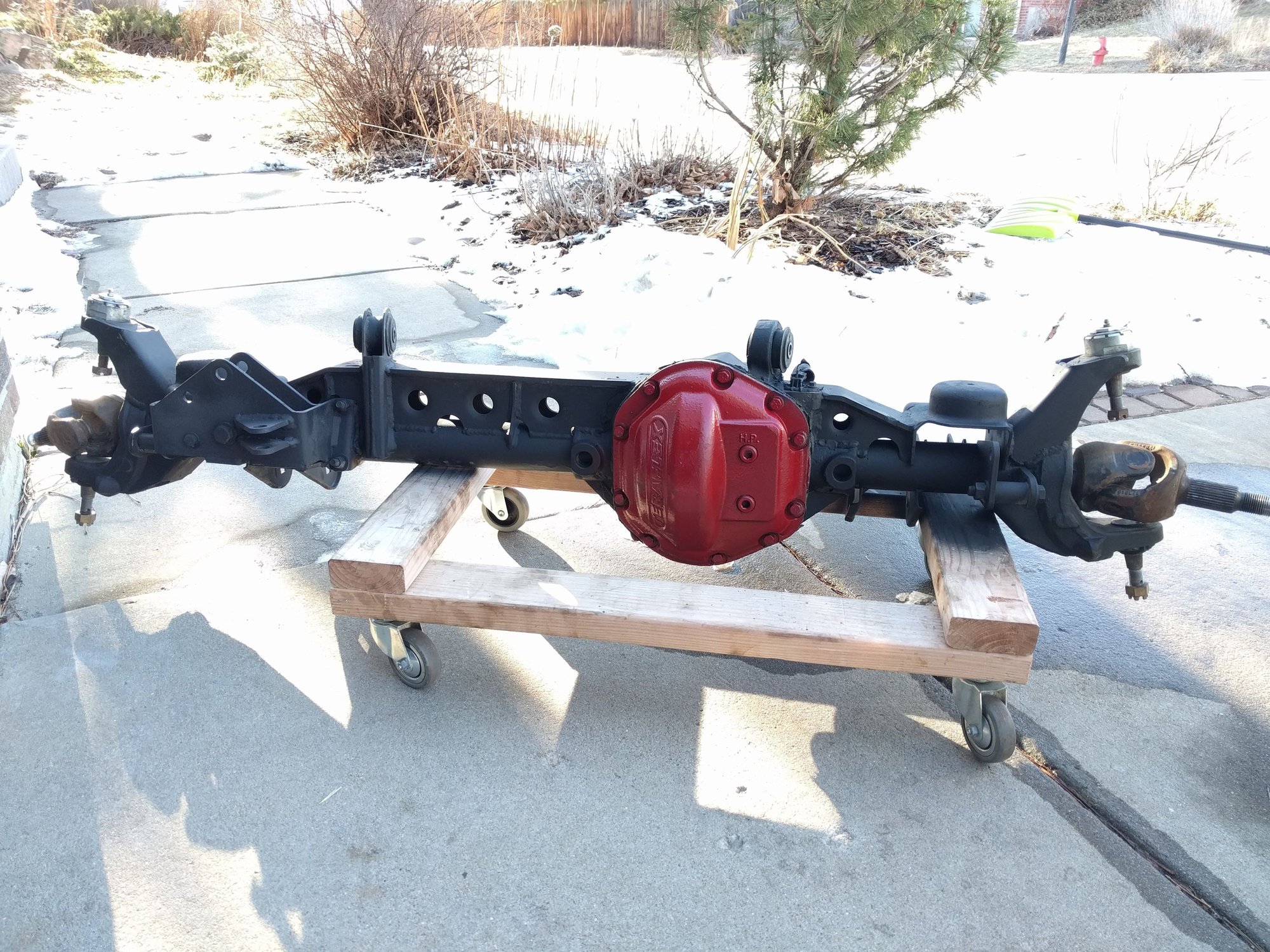 Built JK Rubicon Dana 44 Front Axle Assembly Complete C to C The top