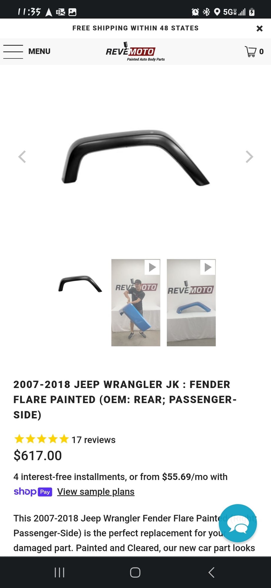 Exterior Body Parts - Oem factory jeep wrangler fenders fender flares painted black - Used - 2000 to 2024 Jeep Wrangler - Mackinaw, IL 61755, United States