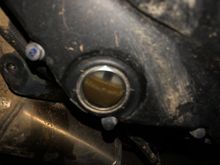 Just did an oil change on my bike and it looks like it’s contaminated. Anyone have any idea why it looks like this ? 
Also there is a weird ugly noise coming from the crankcase I believe every time I try to start it. Can someone point me I. The right direction ? 