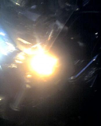 This is the front at night, notice the headlght to the left.