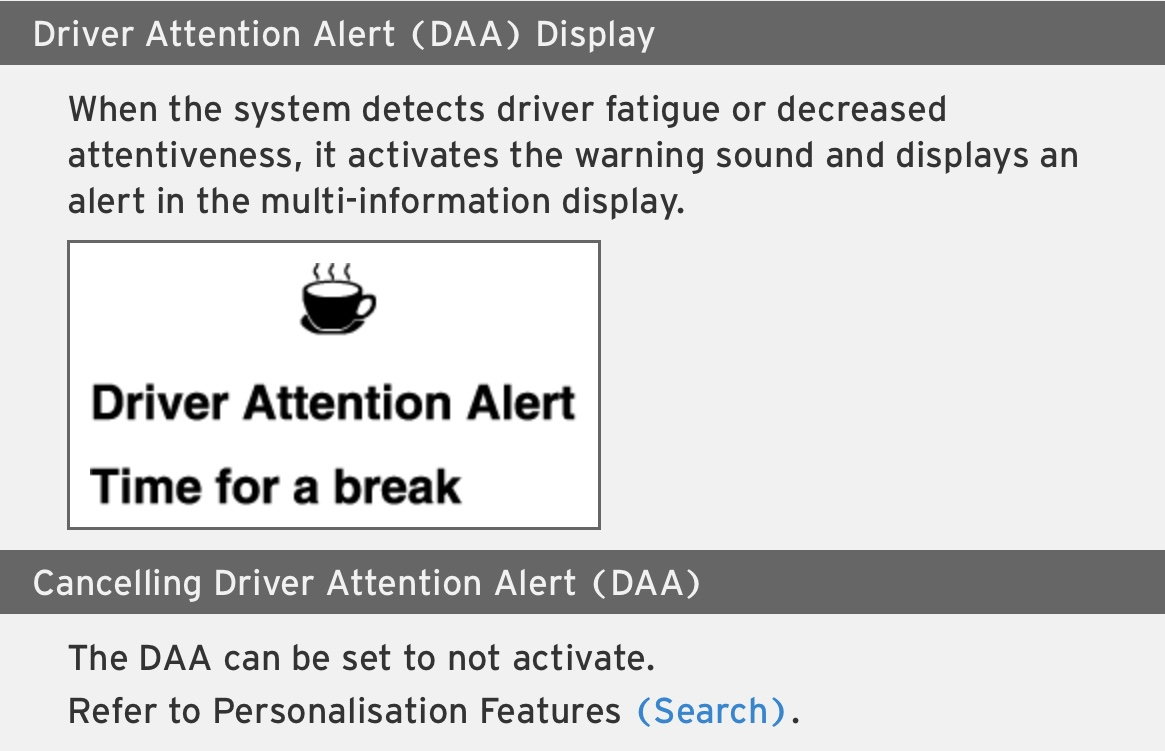 Driver Attention Alert Mazda Forum Mazda Enthusiast Forums