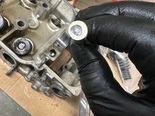 Interesting valve stem tip wear. The picture makes it look worse than it is, but I’m replacing all with NOS Manley and TRW valves found on eBay either way. 