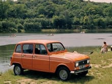 Renault4. The green one lasted 7 years and was replaced with an orange one.
