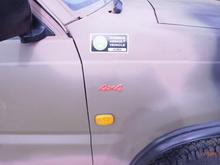 4x4 led light, turn signal and zombie decal added to guard