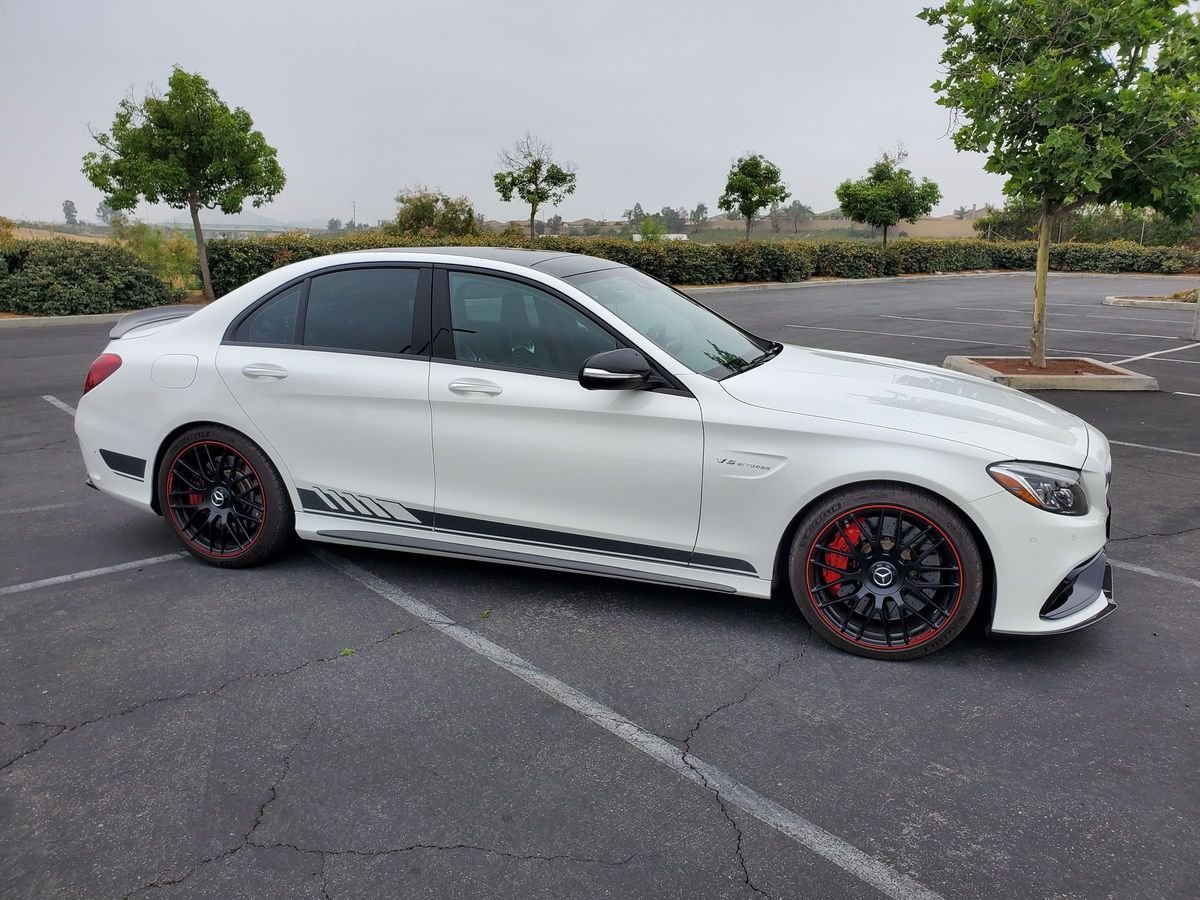 2015 Mercedes-Benz C63 AMG S - 2015 Mercedes White C63 AMG S Edition One 19K Miles Dinan Tuned 609HP 656 TQ - Used - VIN 55SWF8HB2FU076910 - 19,688 Miles - 8 cyl - 2WD - Automatic - Sedan - White - Corona, CA 92880, United States