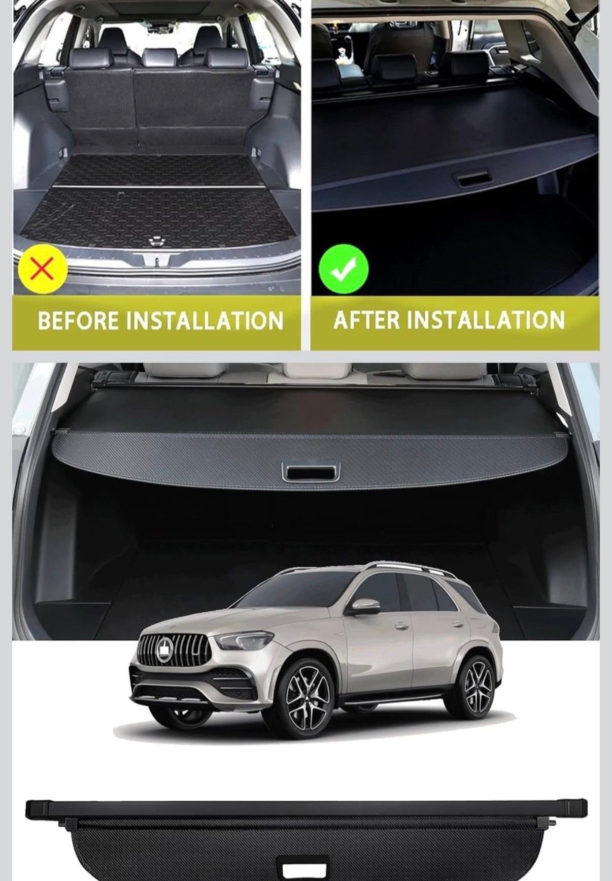 Interior/Upholstery - OEM Mercedes Benz Retracting Cargo Cover 2020-2024 GLE W167 A 167 810 19 00 Trunk - New - 2020 to 2025 Mercedes-Benz GL350 - Los Angeles, CA 91733, United States