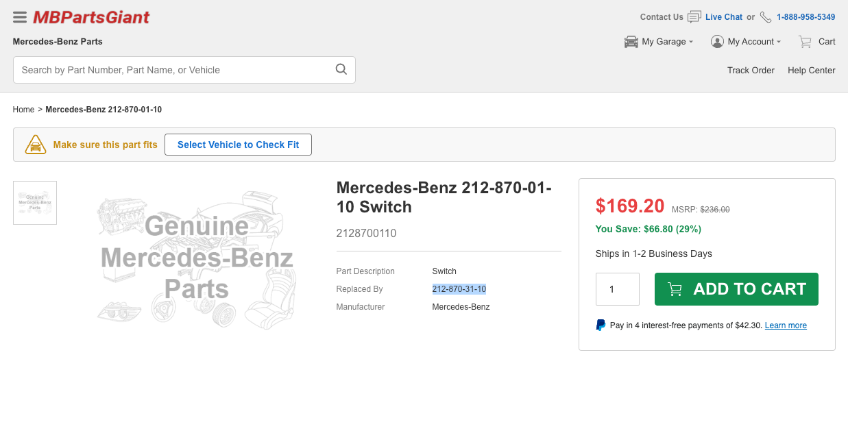 https://www.mbpartsgiant.com/genuine/mercedes-benz~switch~2128700110