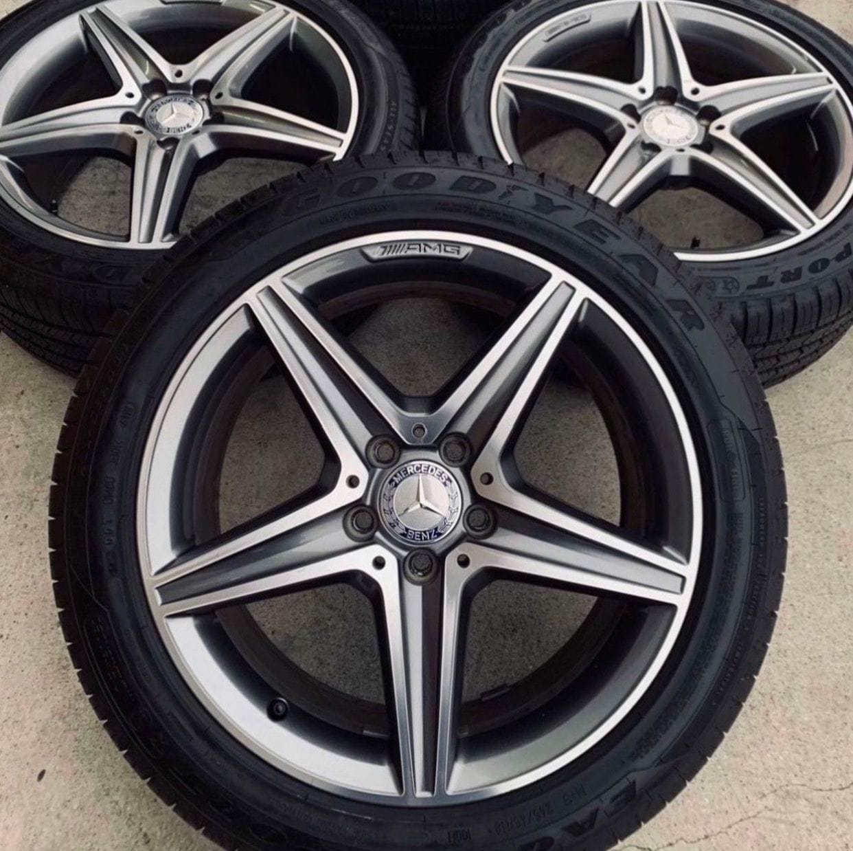 Wheels and Tires/Axles - W213 E300 8x18 Sport Package 5 Spoke AMG Wheels with GoodYear Eagle F1 Runflat Tires - Used - 2017 to 2021 Mercedes-Benz E300 - Beverly Hills, CA 90210, United States