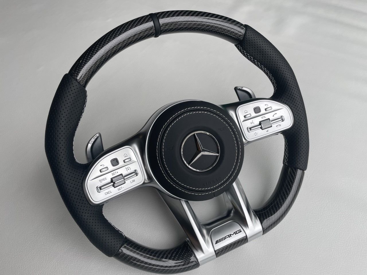 Steering/Suspension - Carbon Fiber C43/C63/GT AMG steering wheel - New - 2015 to 2019 Mercedes-Benz C63 AMG S - 2015 to 2019 Mercedes-Benz C43 AMG - 2015 to 2019 Mercedes-Benz AMG GT - 2015 to 2019 Mercedes-Benz E63 AMG S - Satellite Bch, FL 32937, United States