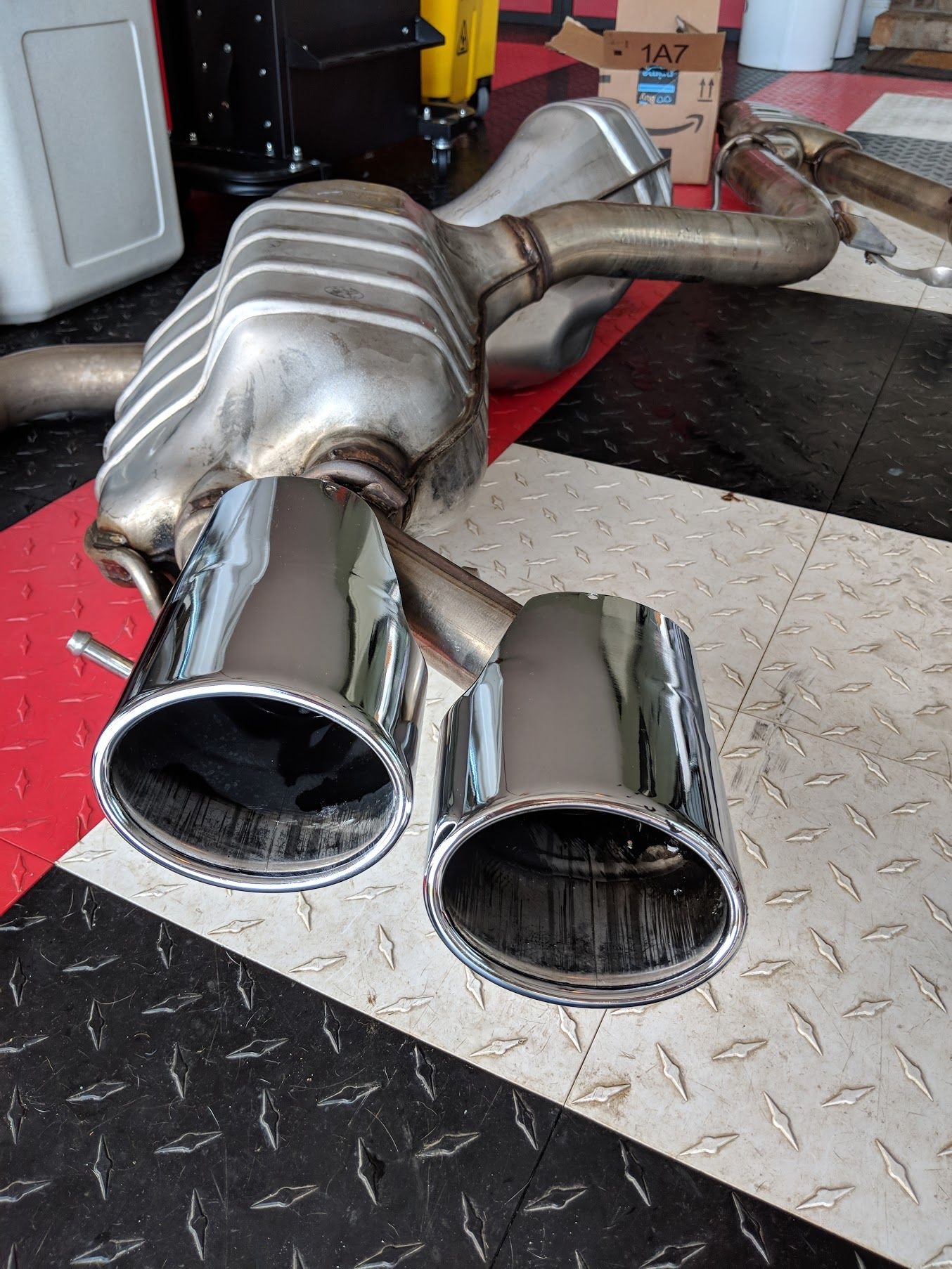 C63 Exhaust Mufflers Will fit E55 Forums