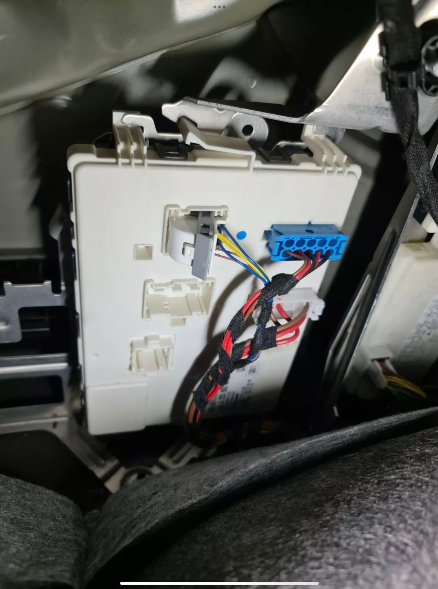 If present, found in the left hand side in the trunk