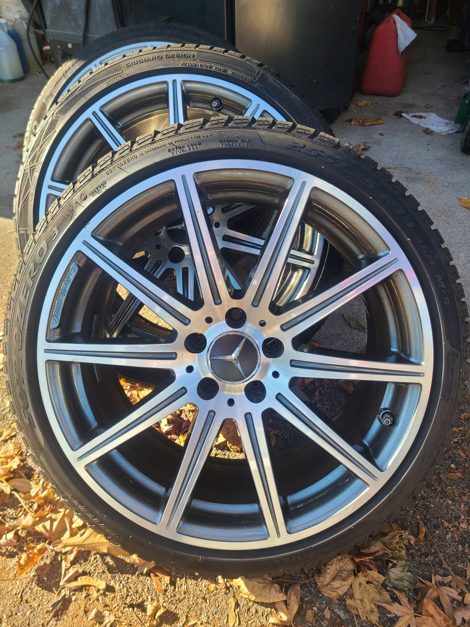 Wheels and Tires/Axles - 19” genuine mercedes e63amg staggered wheels and snow tires - Used - All Years  All Models - Glen Ridge, NJ 07028, United States