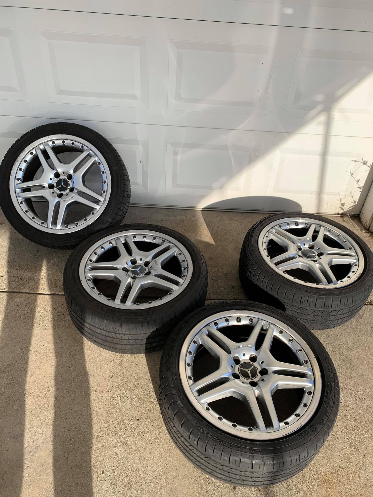 Wheels and Tires/Axles - 19x8.5 2 piece amg wheels and tires $1000 - Used - Gardena, CA 90247, United States