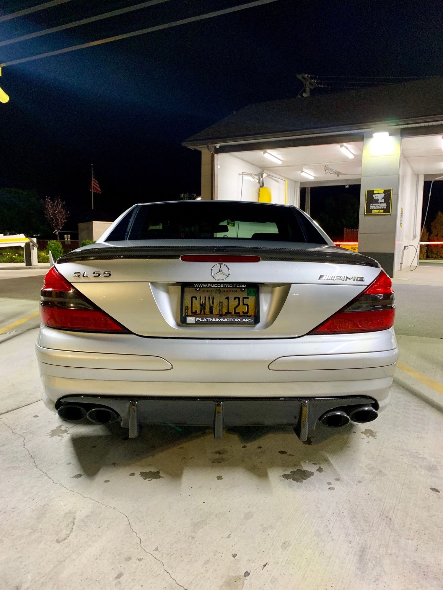 2004 Mercedes-Benz SL55 AMG - 2004 Mercedes-Benz SL55 AMG nicely modded - Used - VIN WDBSK74FX4F066129 - 113,100 Miles - 8 cyl - 2WD - Automatic - Convertible - Silver - New Baltimore, MI 48047, United States