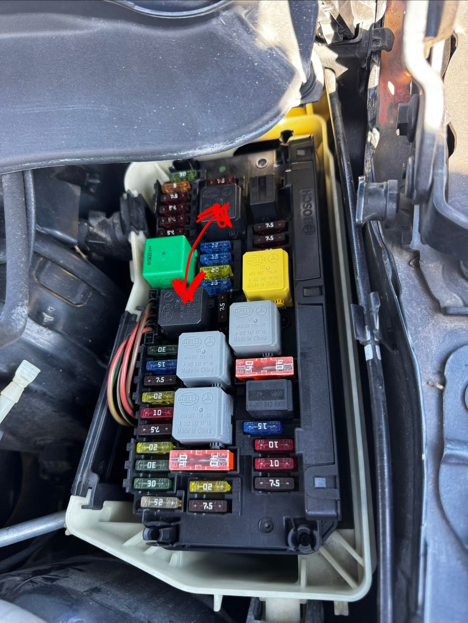 Swapped these relays in front fuse box