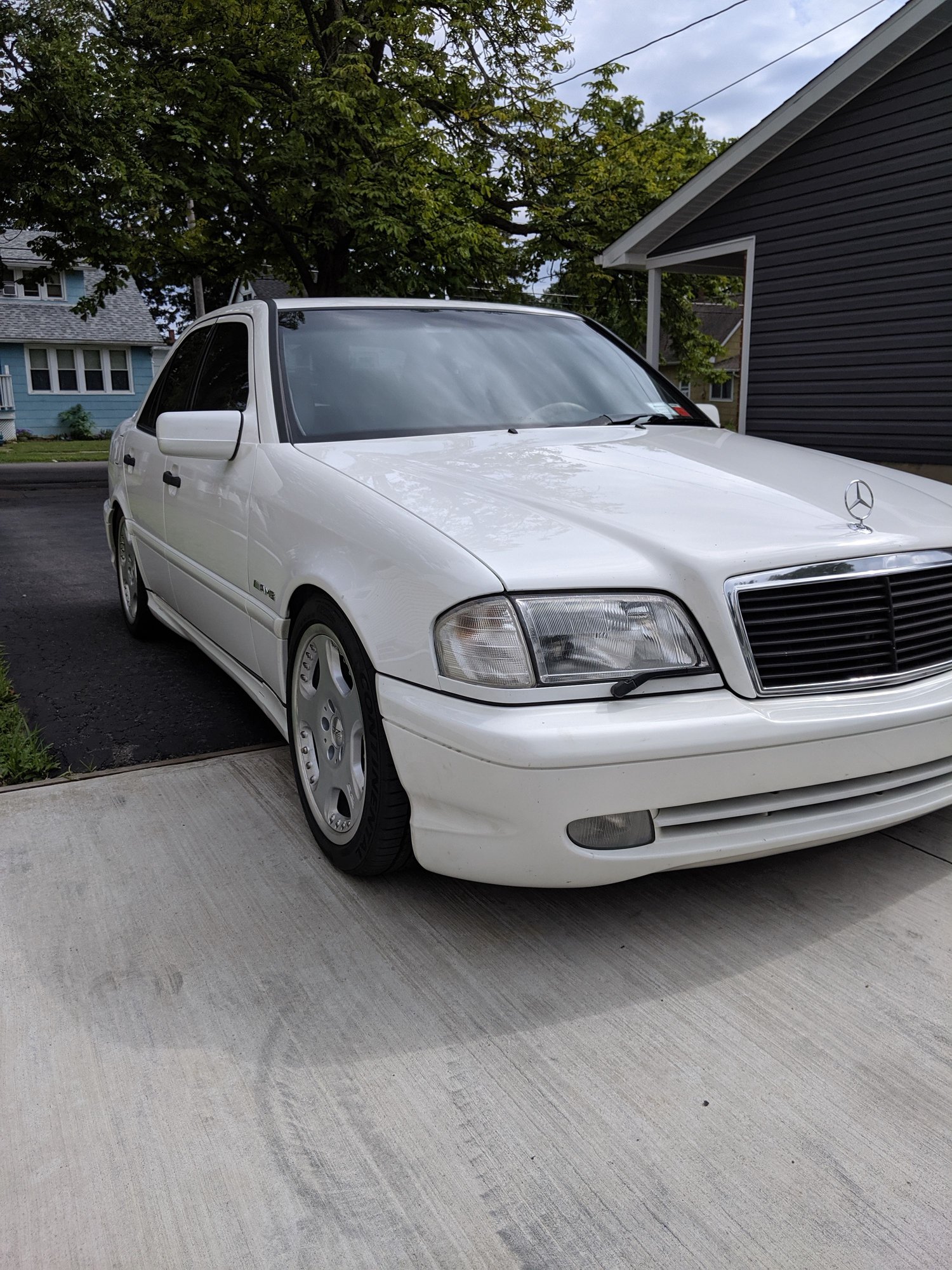 1999 Mercedes-Benz C43 AMG - 1999 c43 AMG low miles - Used - VIN Wdbha33g3xf846171 - 93,050 Miles - 8 cyl - 2WD - Automatic - Sedan - White - Buffalo, NY 14120, United States