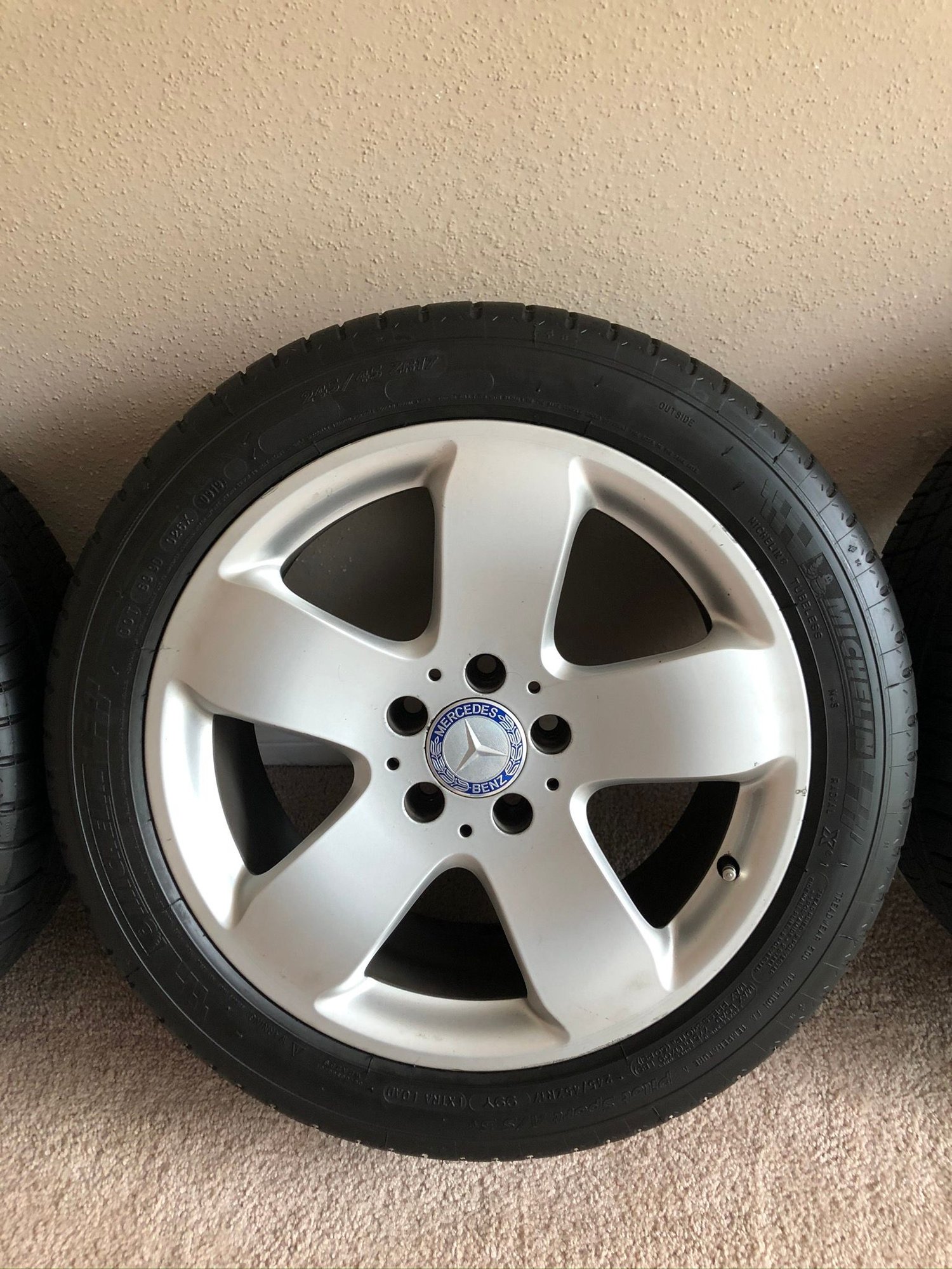 Wheels and Tires/Axles - W211 17" sport pkg wheels & almost new Michelin Pilot Sport A/S 3+ tires - Used - All Years Mercedes-Benz All Models - Jacksonville, FL 32216, United States