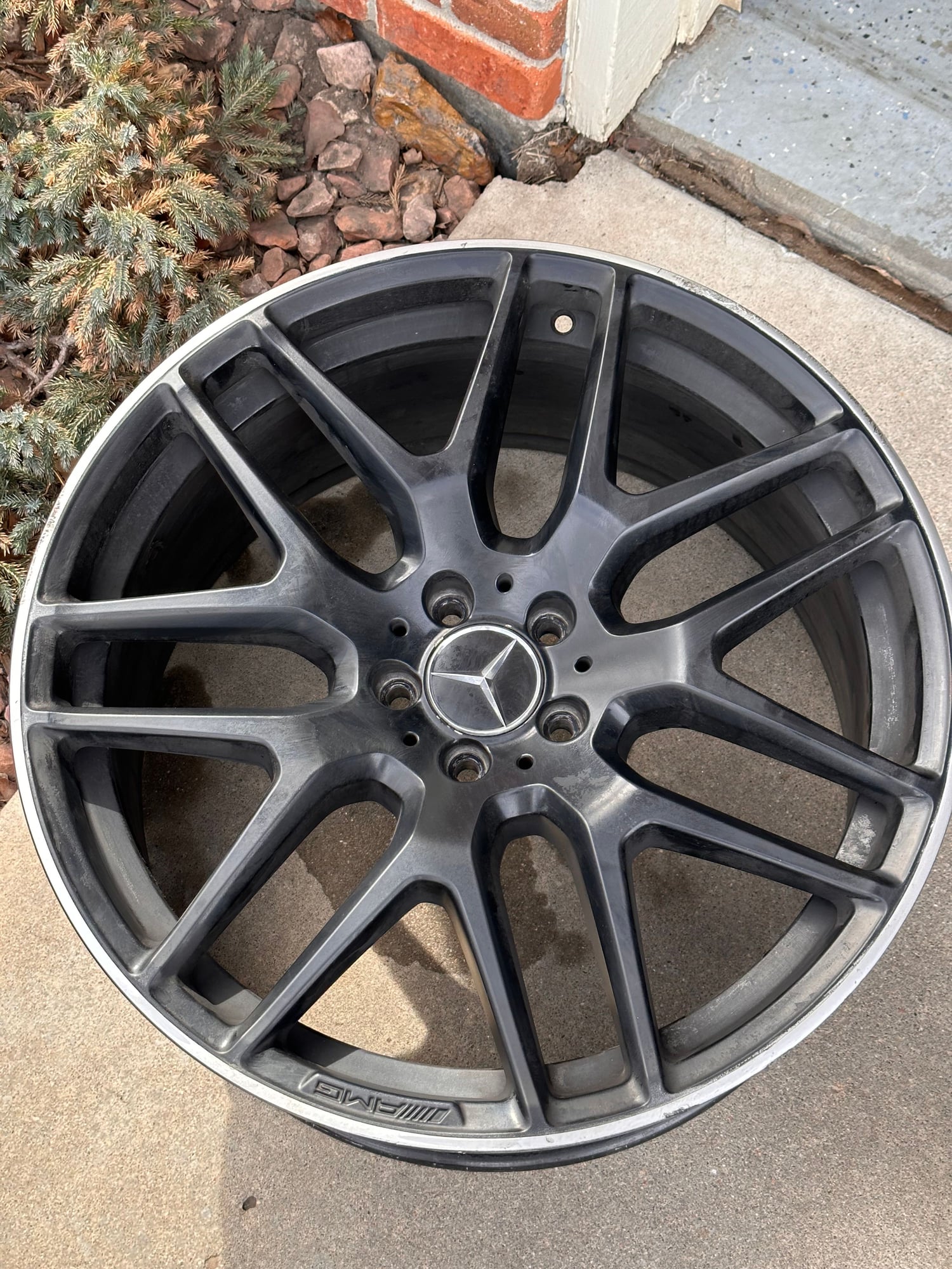 Wheels and Tires/Axles - OEM Mercedes AMG 21x10 Y-spoke matte black wheels W166 -$2500 - Used - 2016 to 2019 Mercedes-Benz GLC63 AMG S - Centennail, CO 80016, United States