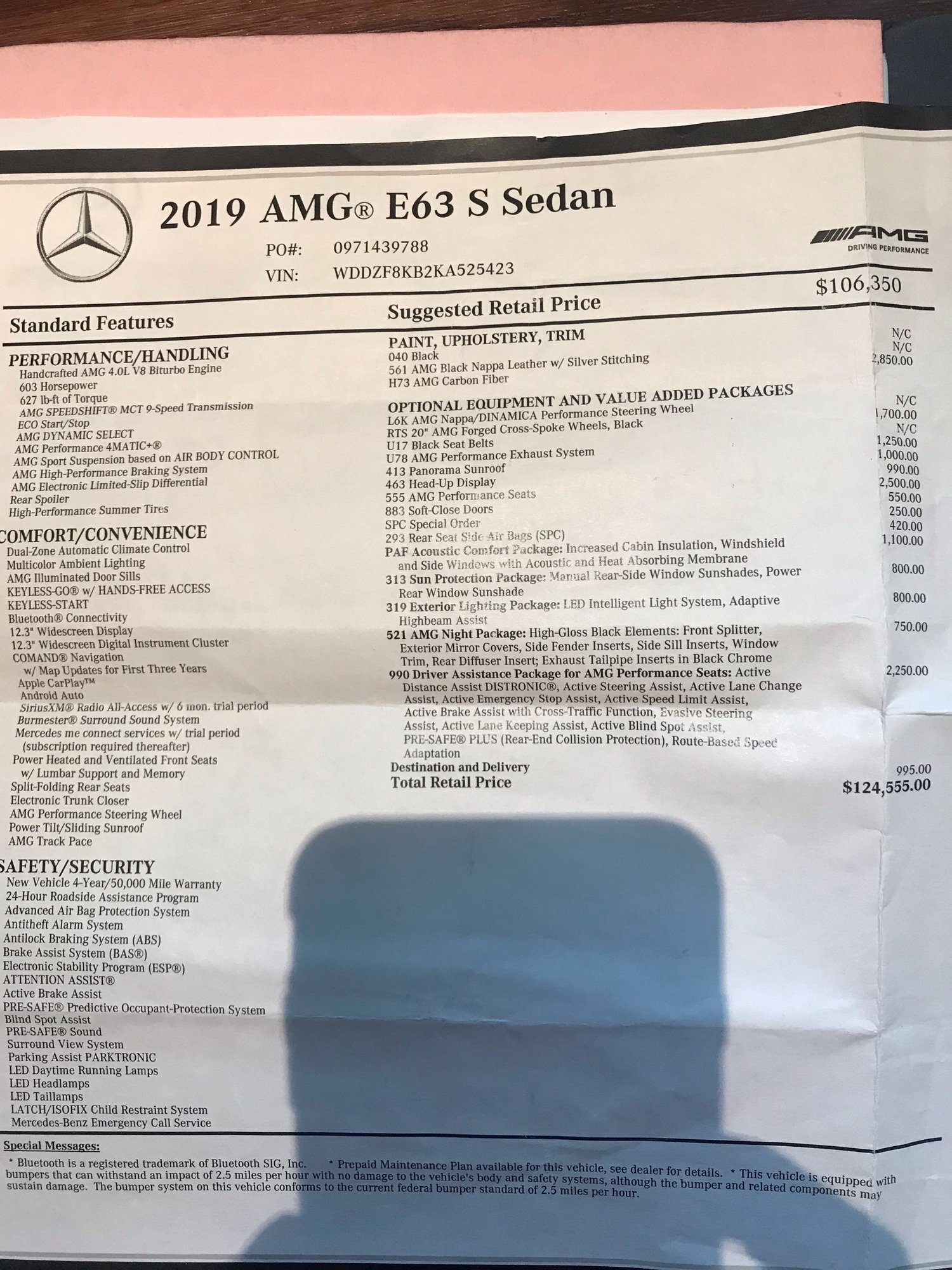 2019 Mercedes-Benz E63 AMG S - Considering selling my 2019 E63S AMG - Used - VIN WDDZF8KB2KA525423 - 8,575 Miles - 8 cyl - AWD - Automatic - Sedan - Black - Naples, FL 34119, United States