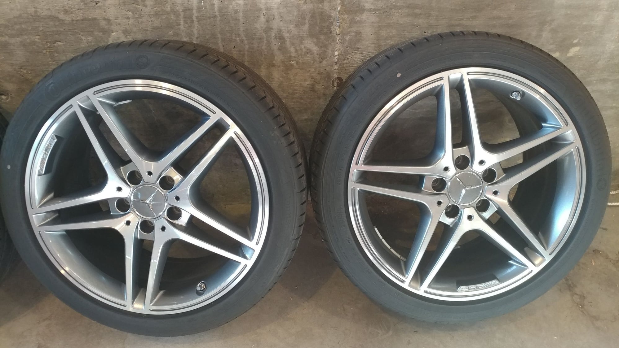 Wheels and Tires/Axles - W204 AMG C63 Split 5 spoke wheels and tires  - $1500 - Used - 2008 to 2015 Mercedes-Benz C63 AMG - Seattle, WA 98105, United States