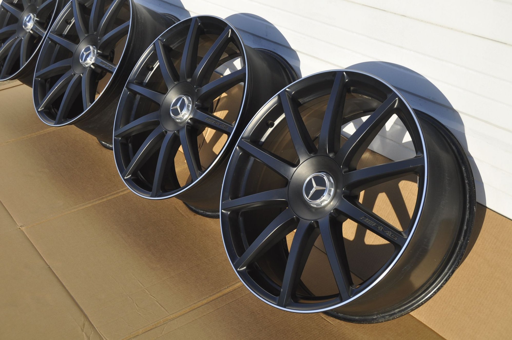 Wheels and Tires/Axles - Black S63 AMG 10 Spoke forged wheels, 20x9.5 20x8.5 - Used - 2013 to 2020 Mercedes-Benz S63 AMG - 2013 to 2020 Mercedes-Benz S600 - Plano, TX 75093, United States
